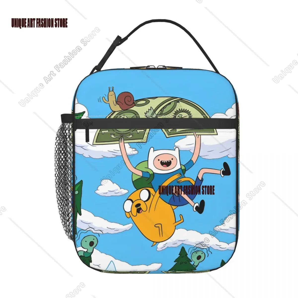 

Термоизолированные сумки для обеда Jake The Dog Money для путешествий и приключений, портативная сумка для еды, контейнер, термохолодильник, ланч-боксы