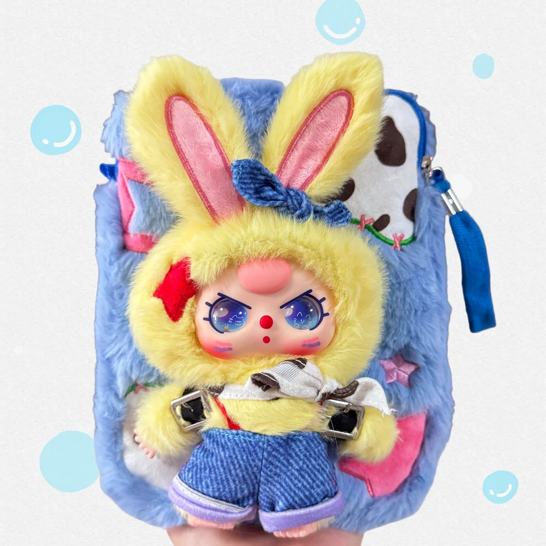 Genuine Baby Three Travel Mobile Phone Bag Series Vinyl Plush Blind Box Cute Doll Pendant Bag Crossbody Bag Decorative Gift