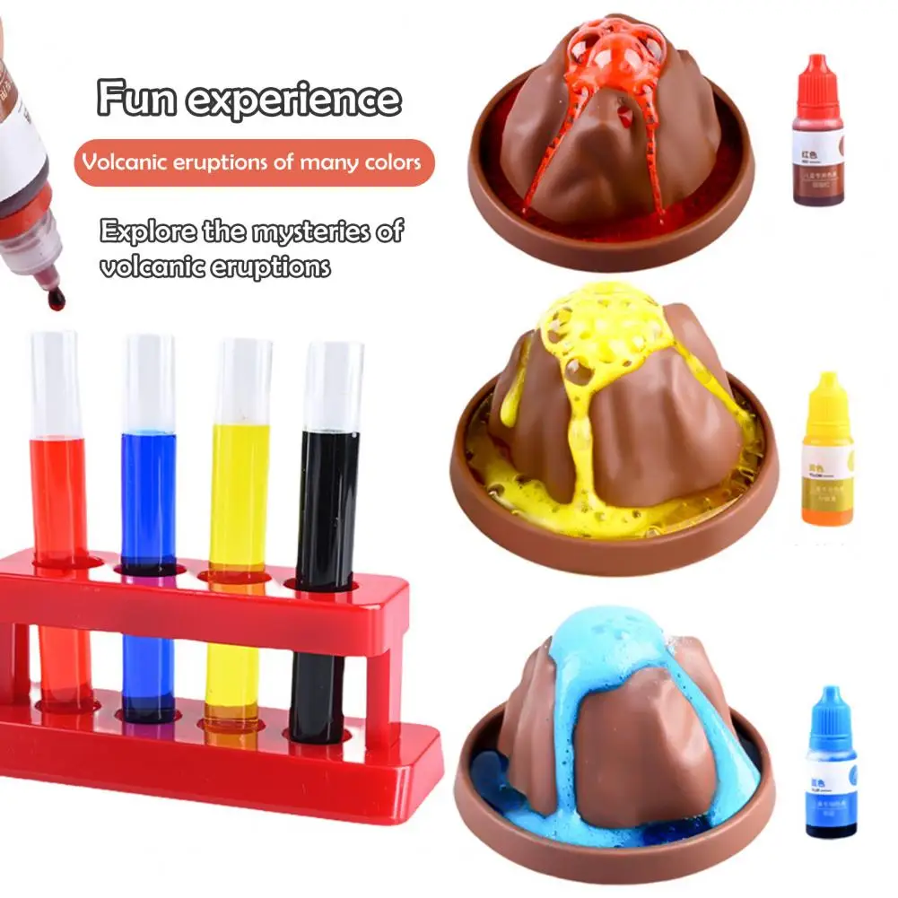 Erupting Volcano Science Kit Students Volcanic Explosion Learning DIY Lab STEM Projects Educational Scientific Experiment Toy