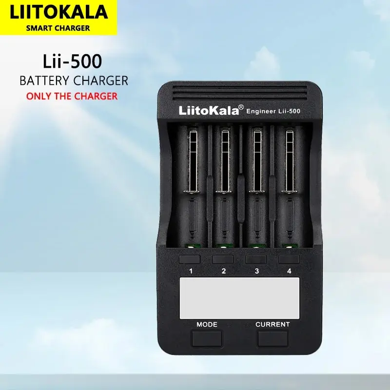 Liitokala เครื่องชาร์จแบตเตอรี่ Lii-S4 Lii-S2 Lii-PD2 Lii-500 Lii-PD4 Lii-402 Lii-M4 Lii-M4S 18650 26650 21700แบตเตอรี่ลิเธียม NiMH