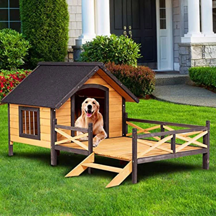 Hot-selling Indoor Pet House Wooden Dog Cage Furniture Animal House Outdoor Dog Kennel with Roof