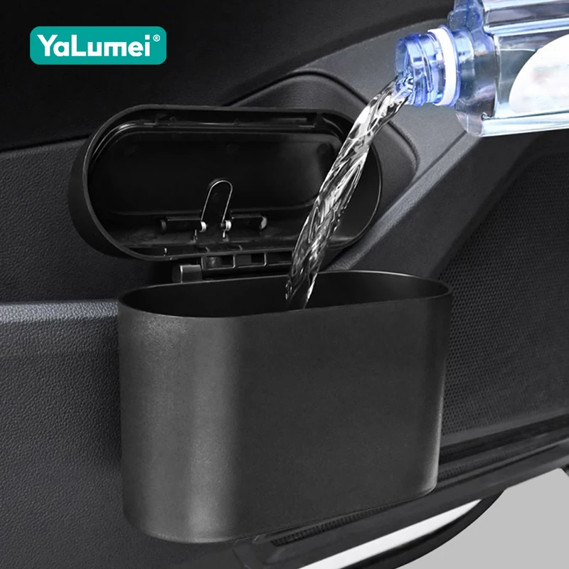 Universal Auto Mülleimer Mit Deckel Für Volvo XC60 XC70 XC90 V40 V50 V60 V70 V90 S60 S70 S80 S90 2015-2021 2022 2023 2024 2025 2026