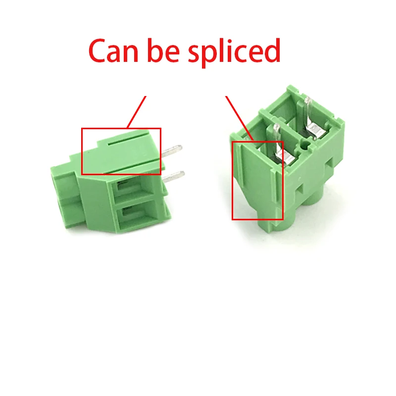 10 stücke kf635-6,35mm kf7620-7,62mm kf950-9,5mm 2p 3p Schraube Typ Platine Klemmen block Linie 30a kann gespleißt werden