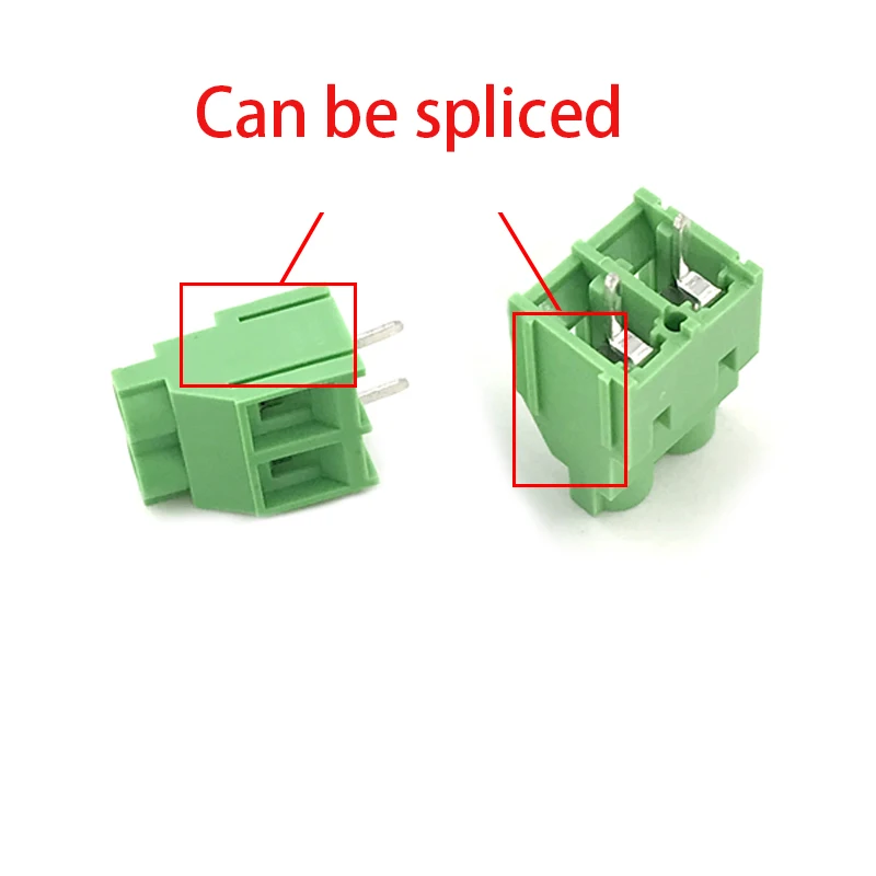 5pcs KF635-6.35MM  KF7620-7.62MM  KF950-9.5MM  2P 3P Screw type PCB terminal block line 30A can be spliced