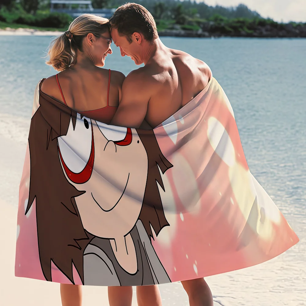 Cartoon One Wheat Mark Will Mike Towel Quick Drying Beach Towels Are Suitable For Swimming Pools Camping Yoga And The Gym