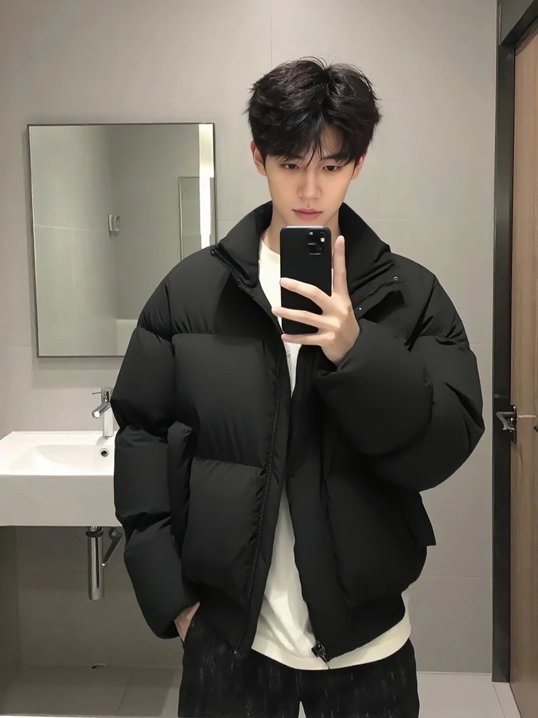 

Утепленная хлопковая куртка-пуховик Bla ort Thiened для мужчин, зимняя теплая куртка с воротником-стойкой, молодежная модная куртка для пар, разноцветная