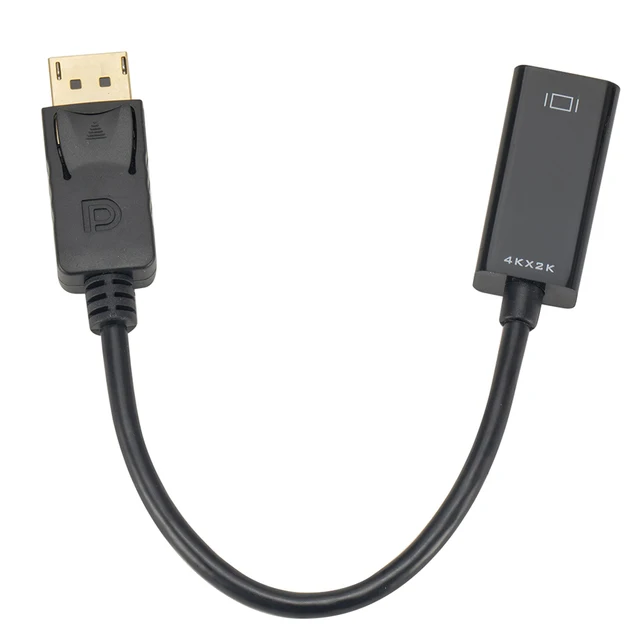 Adapter 4K DisplayPort na HDMI męski DP na żeński kabel kompatybilny z HDMI konwerter wideo audio do projektora HDTV PC