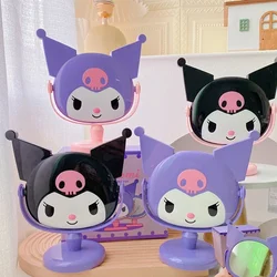 Sanrio Kawaii Kuromi Makeup Mirror Sweet Anime Cartoon Students Home Dormitory Fashion Exquisite Desktop HD Girls Makeup Mirror