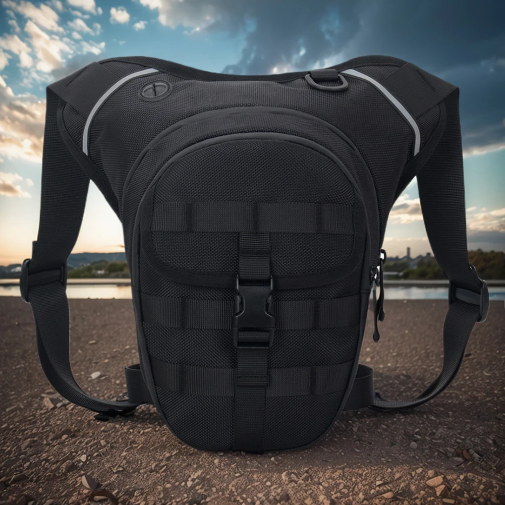 

Motorcycle Drop Leg Bag Hip Bum Ride Bag Waterproof Outdoor Waist Bag Large Capacity Multi-Function for Hiking Climbing Fishing