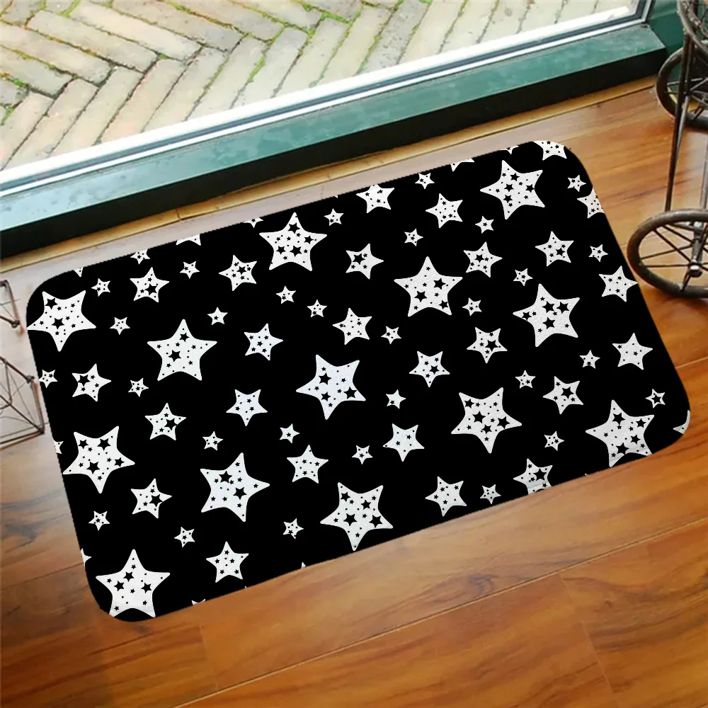 

Star Door Floor Mat Room Entrance Carpet for Kitchen Rug Custom Bath Mats Outdoor Doormat Things to the House Welcome Offers