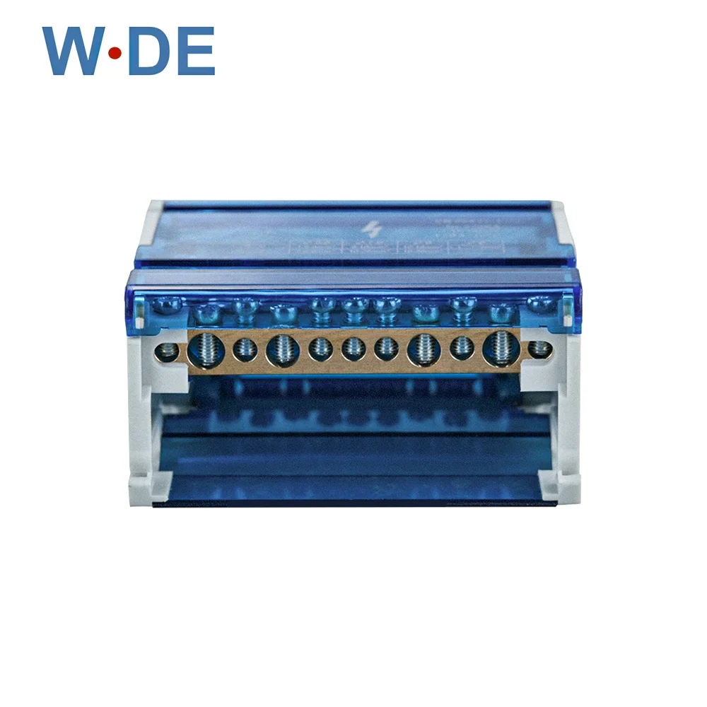 

1 Piece WDH411 Screw Junction Modular Universal Wire Electrical Connector Din Rail Terminal Block Power Distribution Box