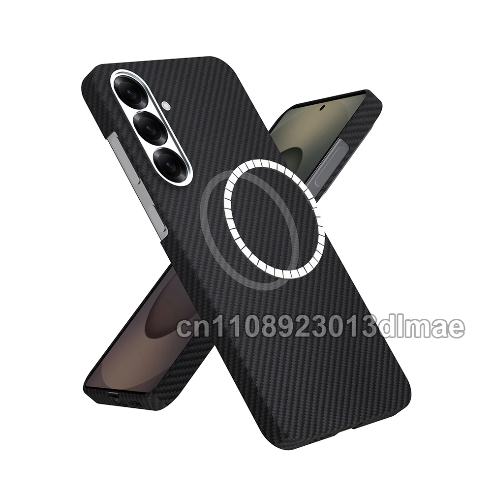 

DIXSG for samsung galaxy s25 fe case aramid fiber Carbon 2026 Ultra Thin Light Protective slim Shockproof cover Magnetic 600d
