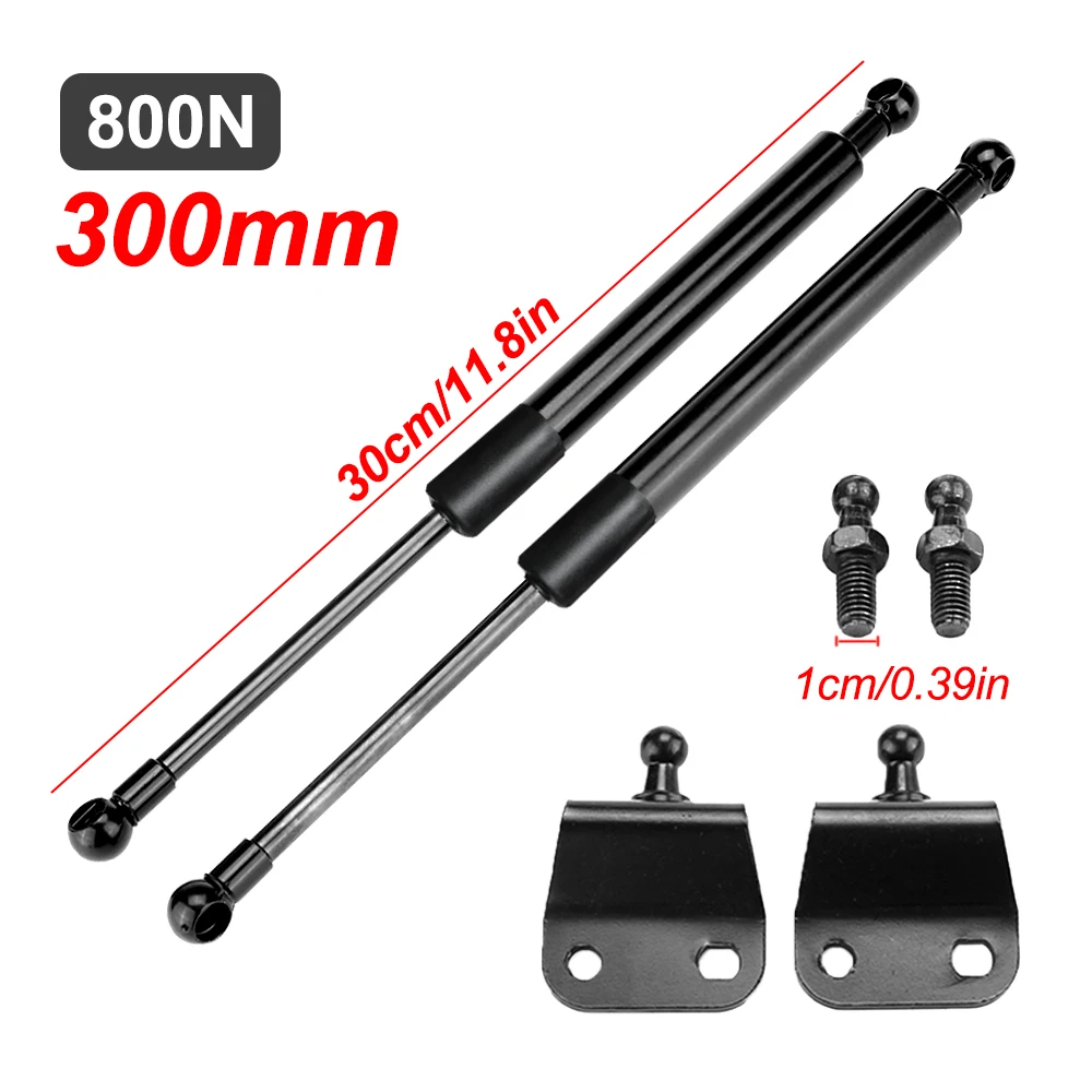 2Pcs 800N 300/350/400/450/500/550/600mm Gas Strut Bars Gas Spring Support Boot Bonnet Car Caravans Door Windows Hatches Boat Bus