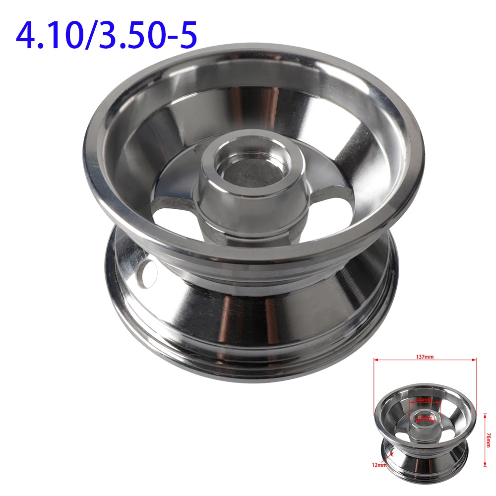 

4.10/3.50-5 Karting 5 inch Aluminum Alloy Wheels Hub Bearing Type Rims For Children's Go kart ATV Quad Bike Tricycle Moto Parts