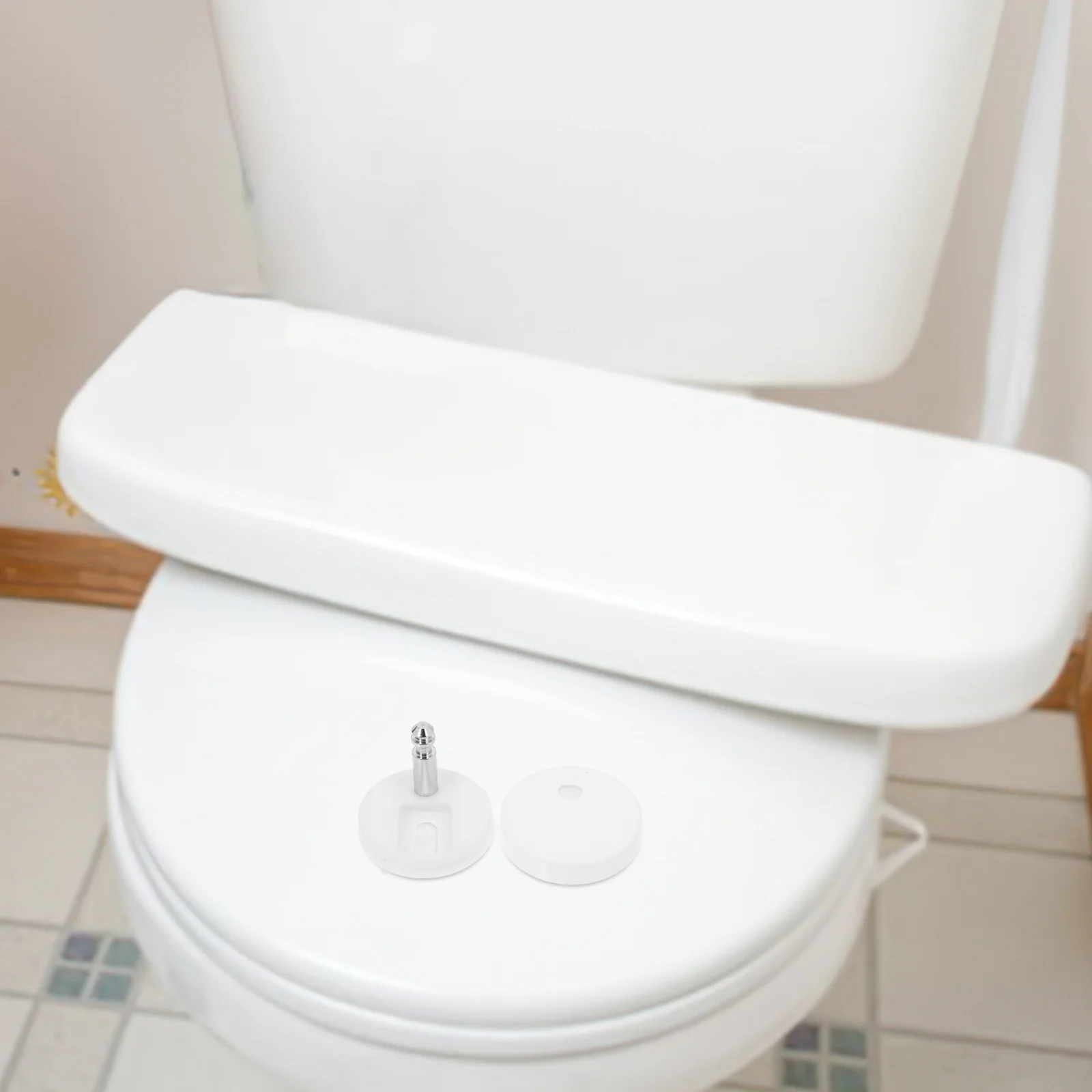 

2Pcs Toilet Seat Fixing Screw Secure Bolts Replacement Parts Universal Toilet Seat Hinges Fixings Top Fixing Screws Sets