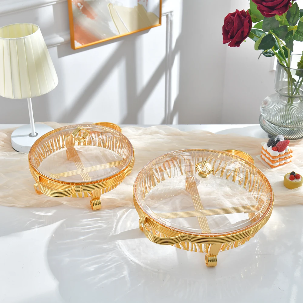 

Light luxury plate, fruit plate, household living room, dried fruit plate 2024 new high-end snack plate