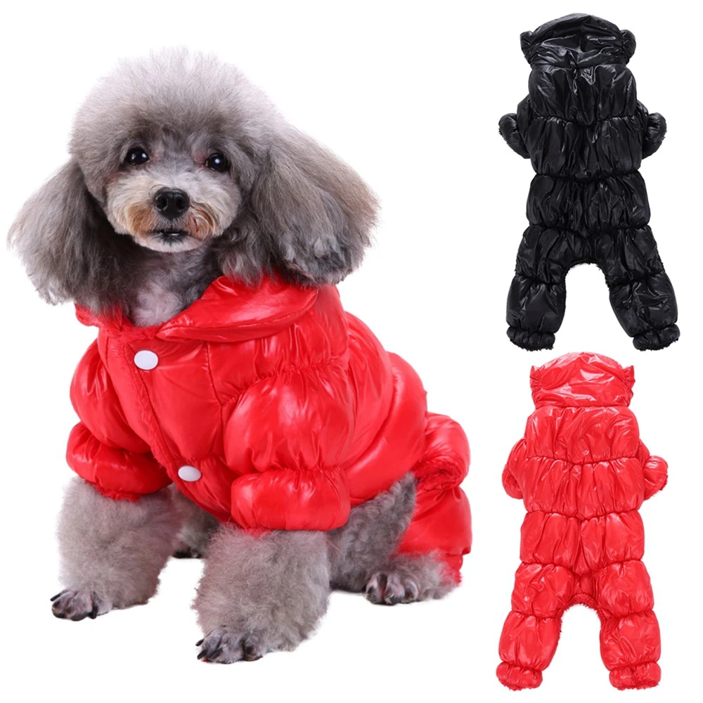 Winter Dog Clothes Windproof Overalls for Small Dogs Puppy Down Coat Jacket Waterproof Thicken Parka Dog Jumpsuit Pet Outfits