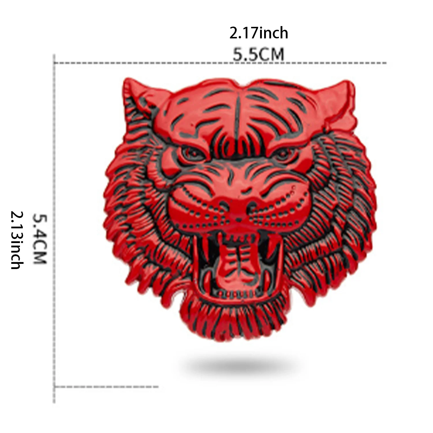 1pcs 3D Roaring Tiger car Emblem, Decorative Items. Suitable for Decorating the Rear Side of Cars,Trucks,and SUV,Waterproof