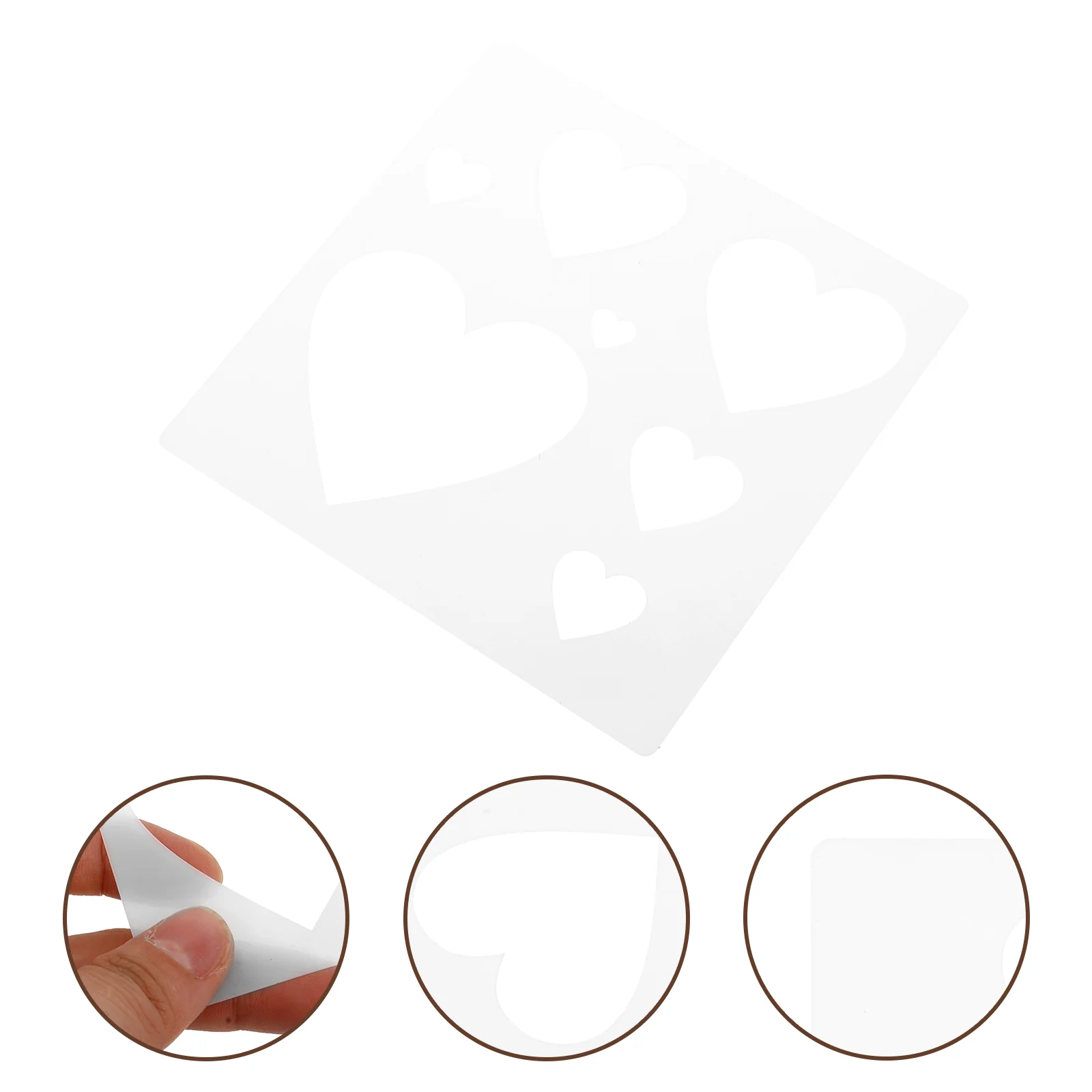 Heart Hollow Template Stencils for Wood DIY Journal Love Painting on Canvas Plastic Holiday Kids