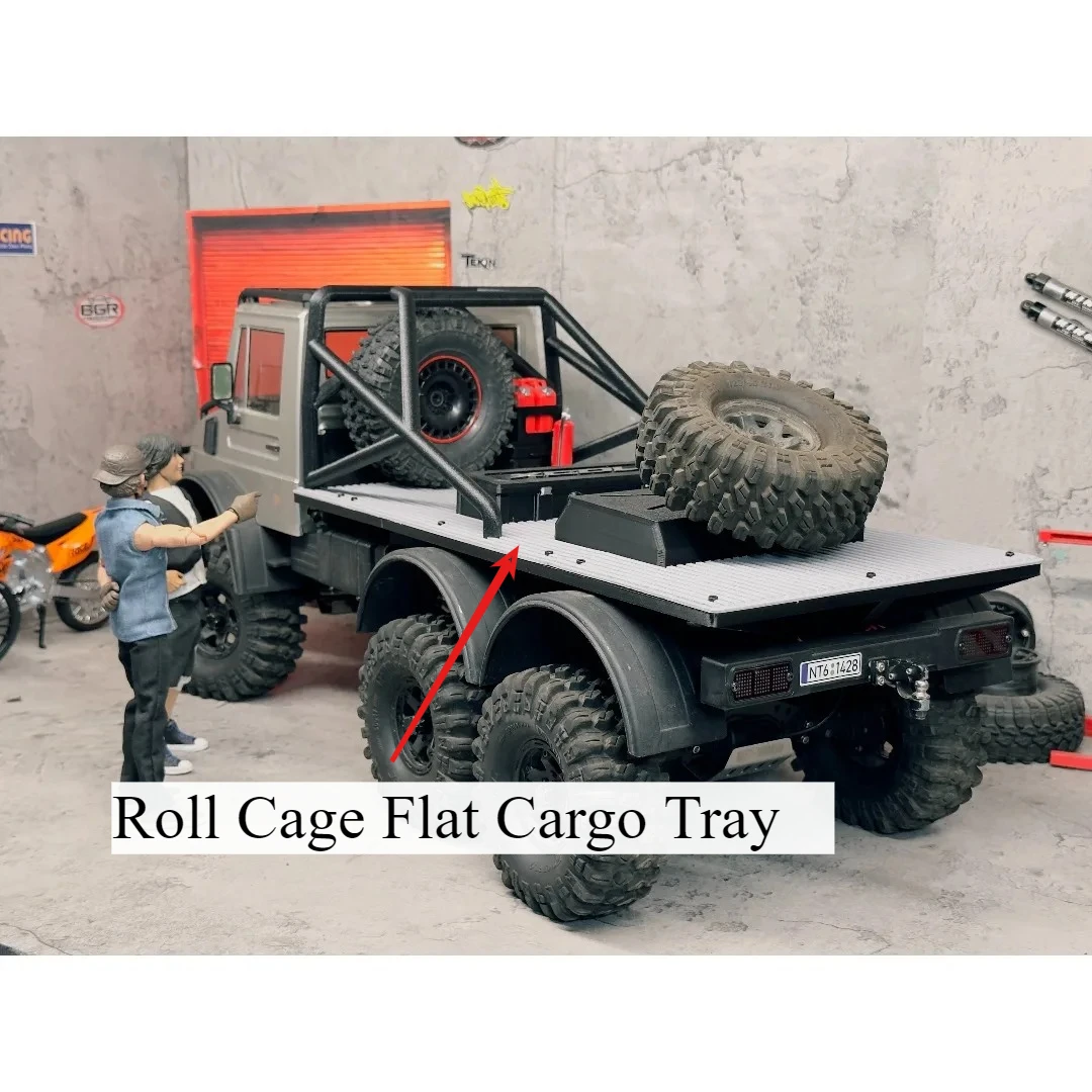 RC Crawler Competition Roll Cage Flat Cargo Tray Customized For 1/10 CROSSRC NT6 RC Offroad Truck Upgrade Mod Accessory