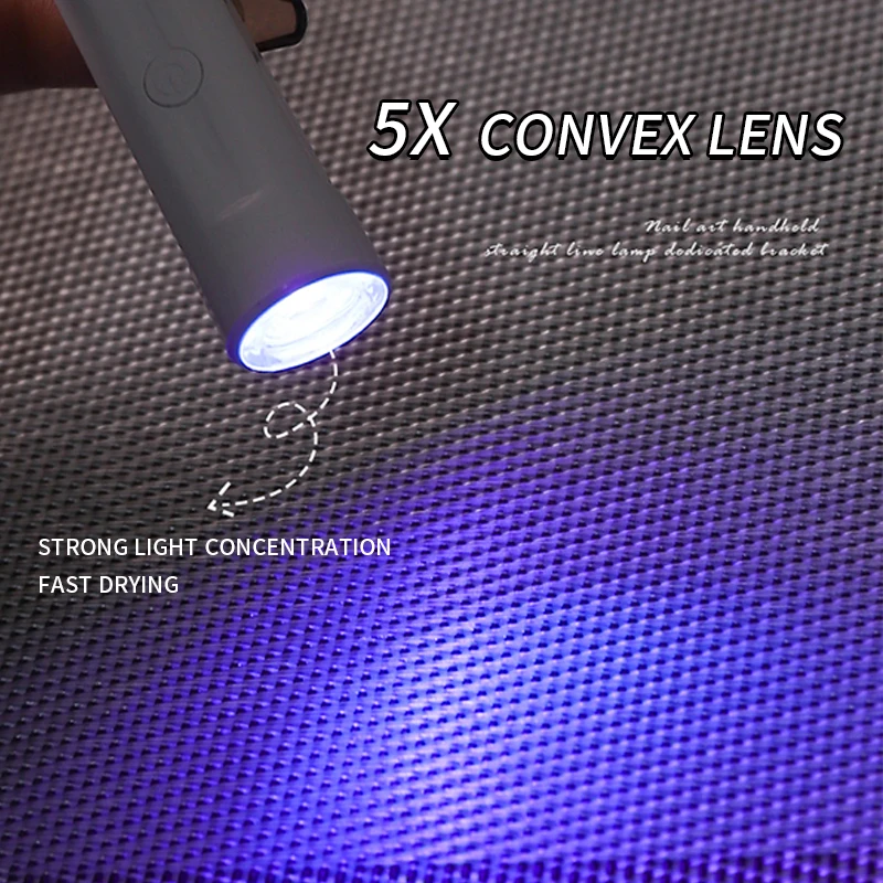 Pin cure lamp Uv Led lamp drying for nail flashlight for nails manicure ultraviolet portable Rechargeable equipment supplies