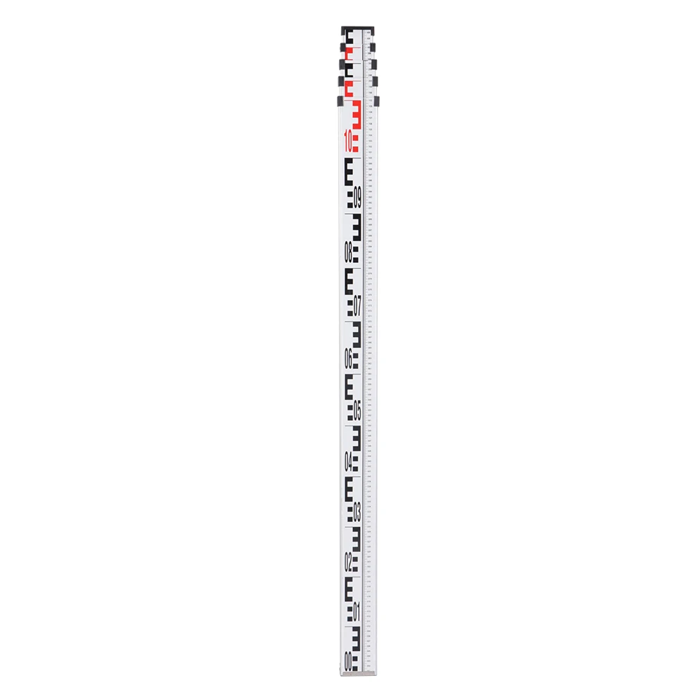 High-end 5m Wider Leveling Staff, Aluminum Grade Rod With Dual Scales, 72mm Width Leveling Rods For Automatic Level Rotary Laser