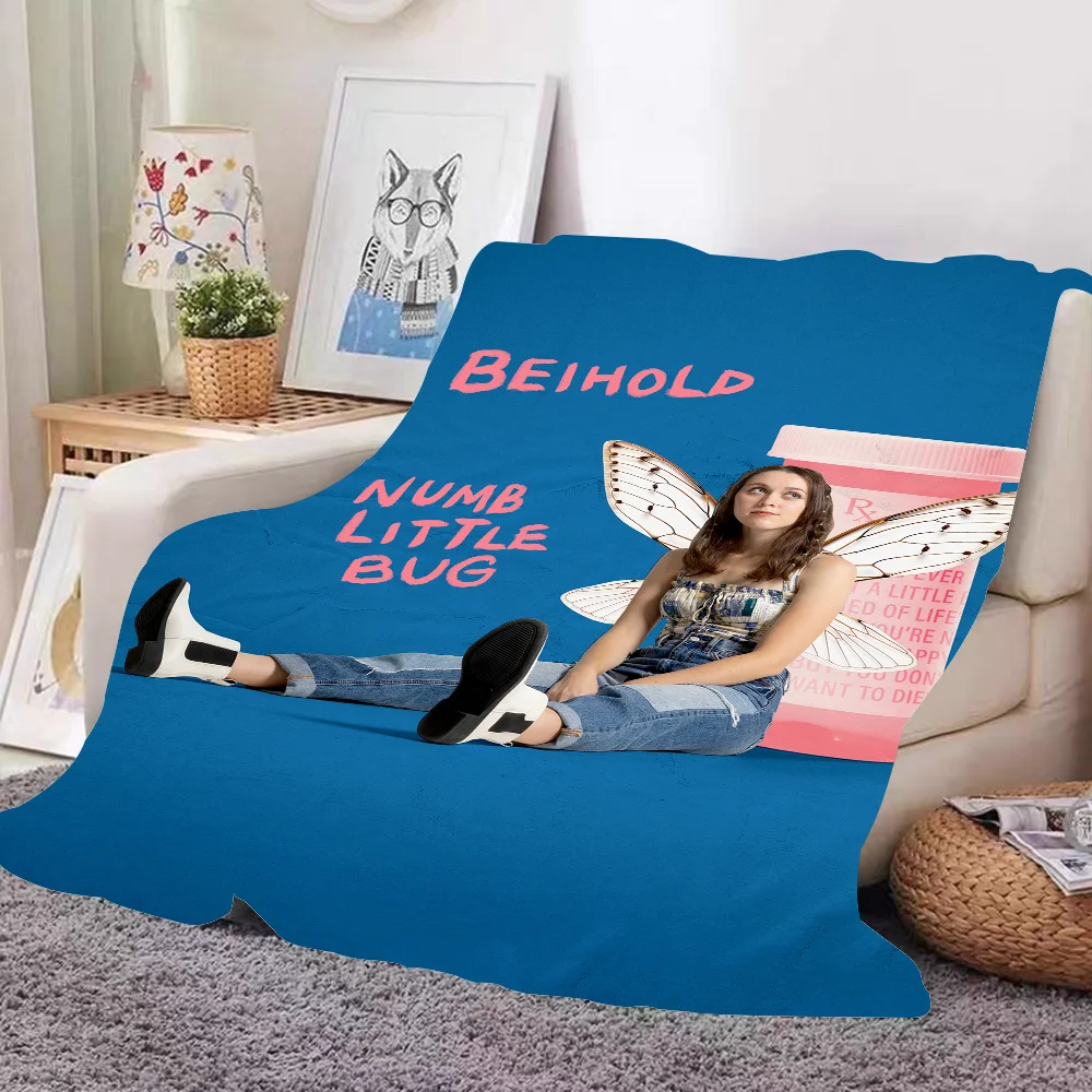 

American singer E-Em BeiholdS Blanket Design Lightweight Throw Blanket For Dorms, Naps, Living Room, Office,Sofa,All-Season
