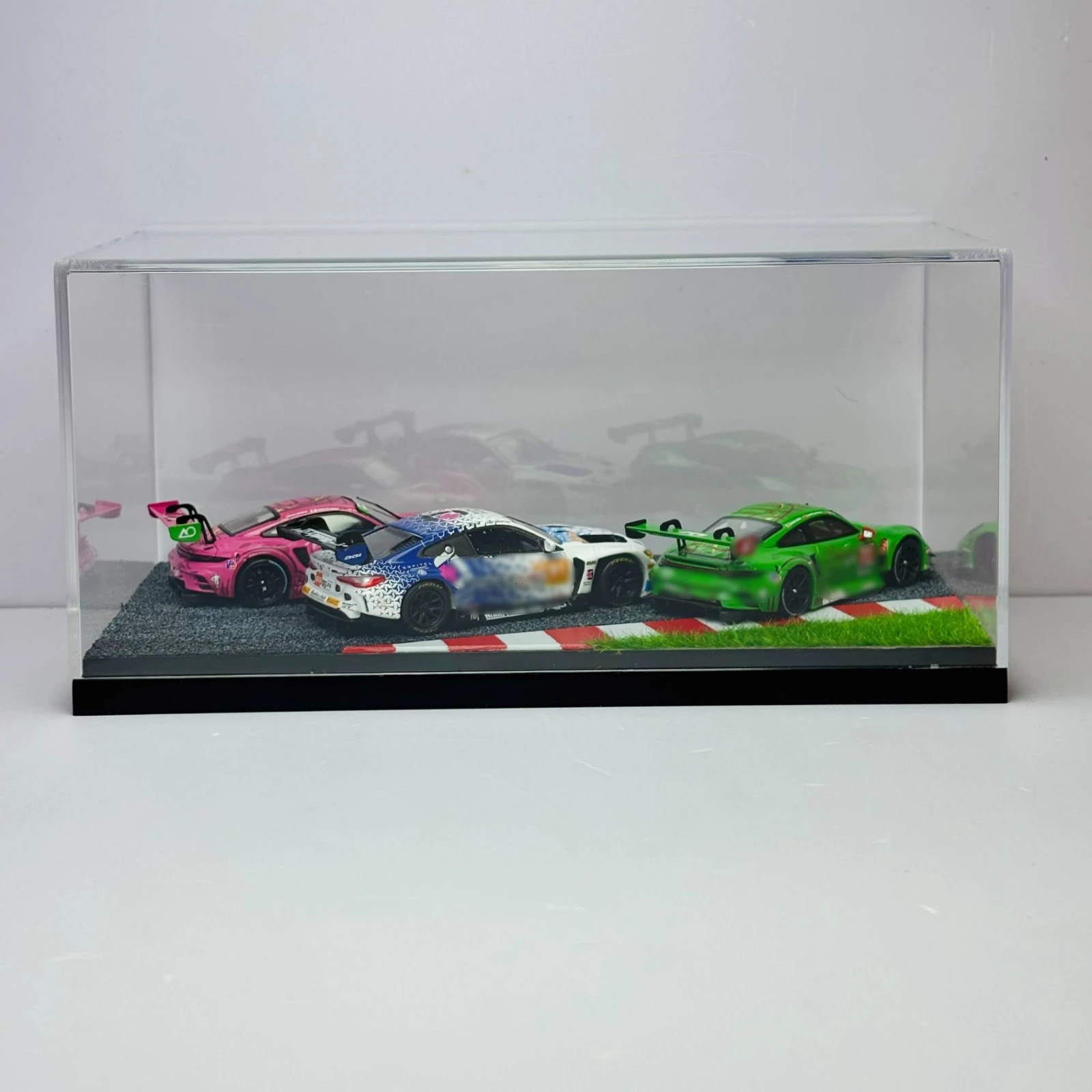 1:64 Car Display Case Transparent 1:64 Car Model Case Acrylic Display Box Shielded Dustproof for Desk, Shelf