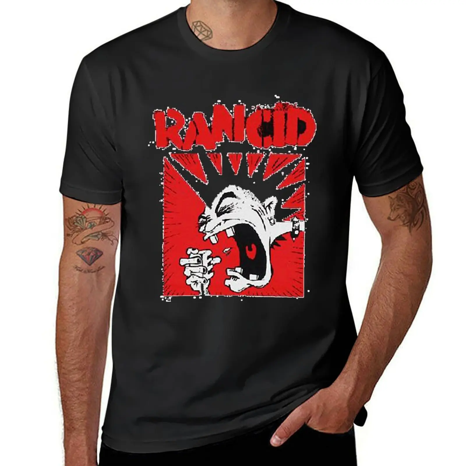 Best the rancid red T-Shirt blacks funnys sublime funny t shirts for men