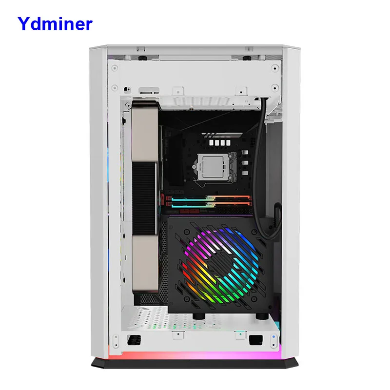 

Gaming Pc Aluminum Atx case Computer with Cooler