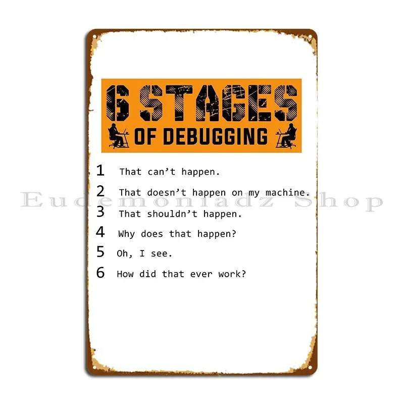 Programmer Developer Computer Scientist Gift Metal Signs Design Pub Wall Decor Customized Party Club Retro Tin Sign Poster