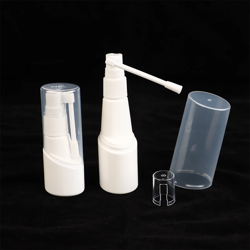 25/50ml Rotation Atomizer Refillable Empty Throat Sprayer Pump Snoot Cleaning Container Plastic Nasal Spray Bottle