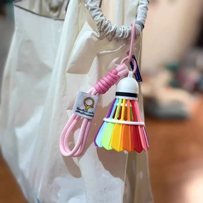 Blue Badminton Pendant Minimalist Premium Accessory for Badminton Enthusiasts Ideal As A Sporty Backpack Charm or Bag Decoration