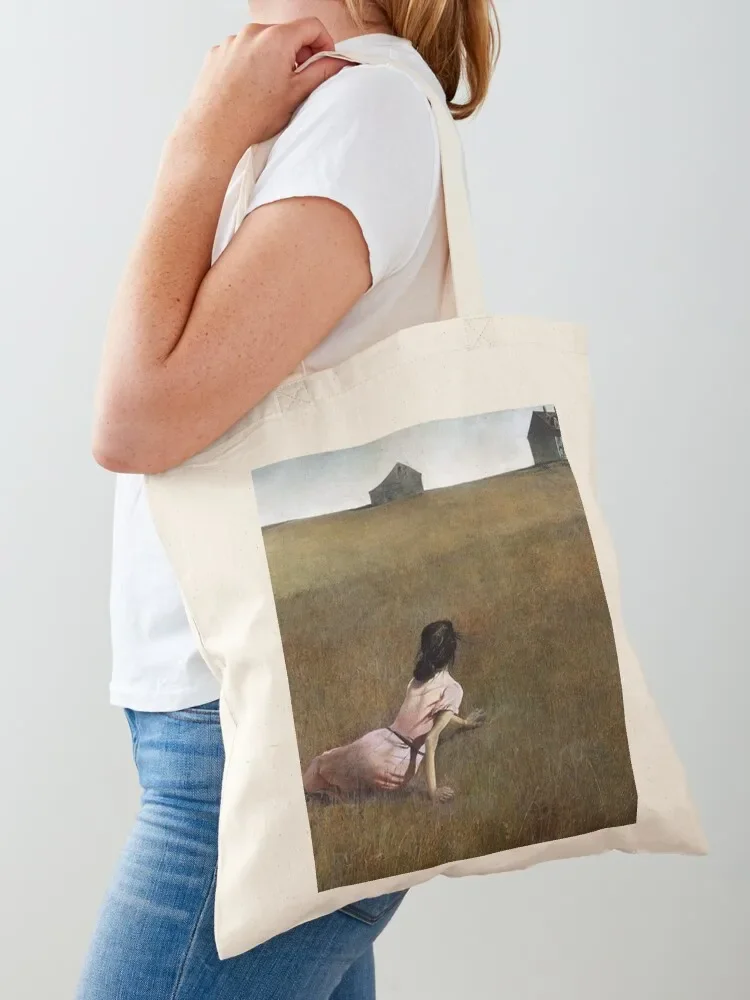 

Christina's World Painting Tote Bag Large bags for women Beach bag eco bag folding reusable shopping