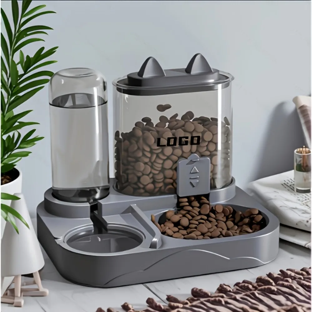 

Automatic Automatic Cat Water Feeder Dry Wet Separation with Water Fountain Pet Water Dispenser Detachable Large Capacity
