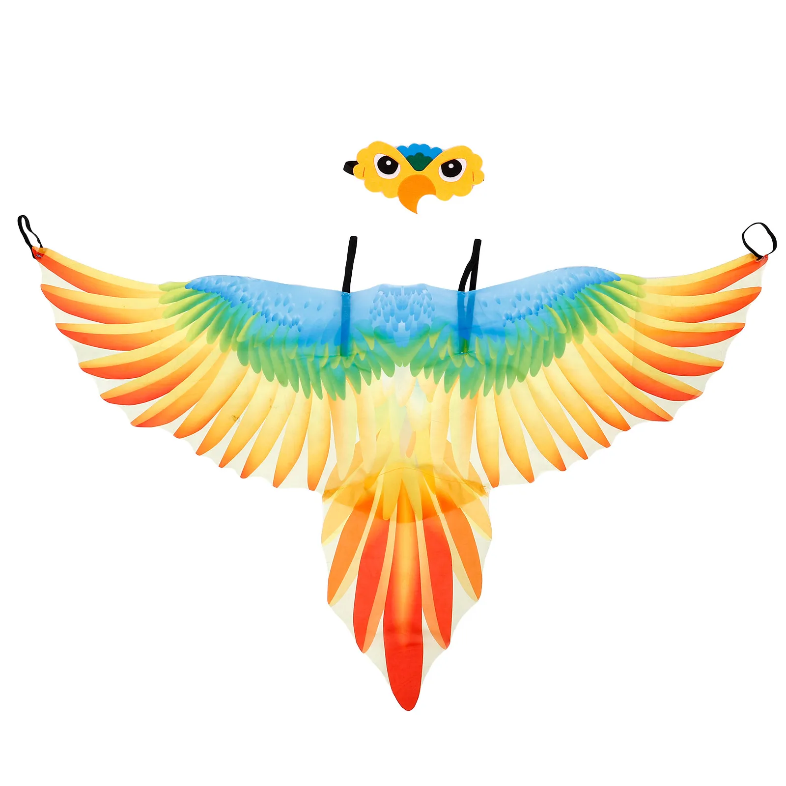 

1Set Orange Bird Wing Cape and Headband Halloween Costume Party Cosplay Prop Parrot Costume Accessory Cosplay Clothes
