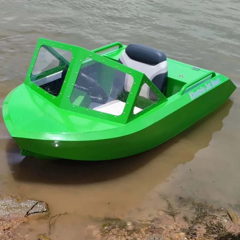 Colorful Fast Speed Jet Sport Kart Boat, Eye Catching Power Component Fashion Design For Commercial Water Amusement view 3
