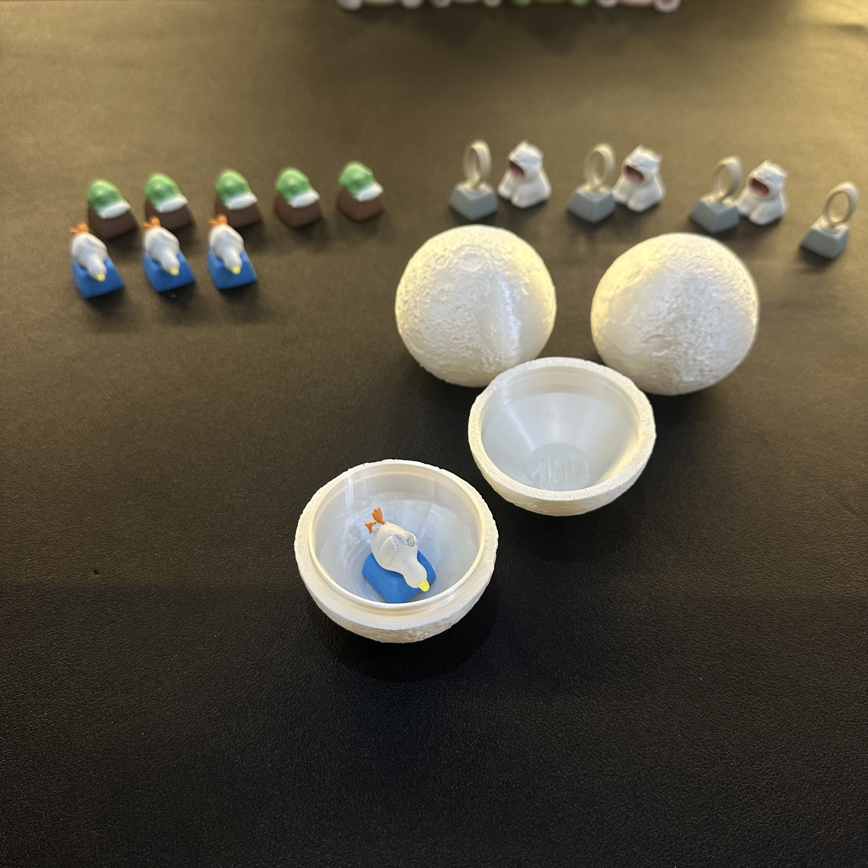 Lying flat goose personalized custom original keycap mechanical magnetic axis keyboard