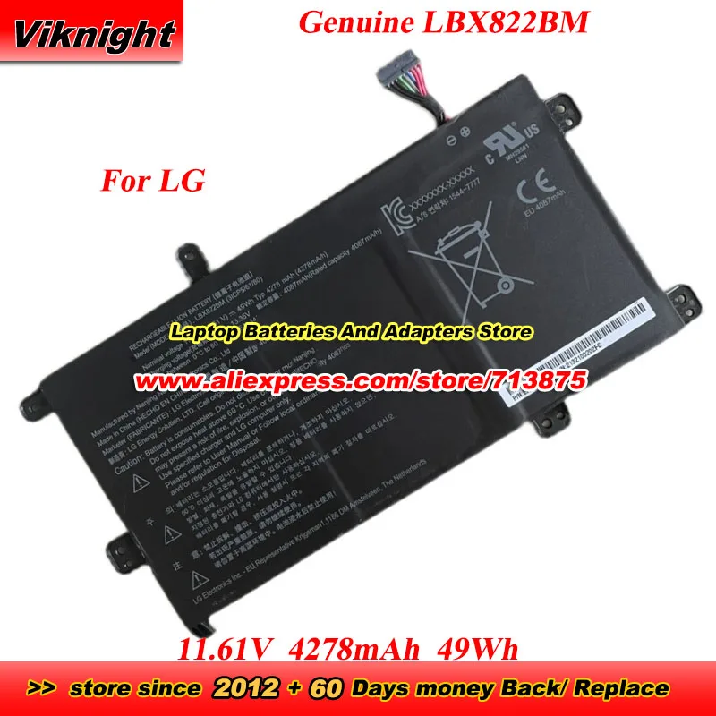 

Genuine LBX822BM Battery 11.61V 4278mAh 49Wh for LG 15UD50Q-GX50K Series Laptop