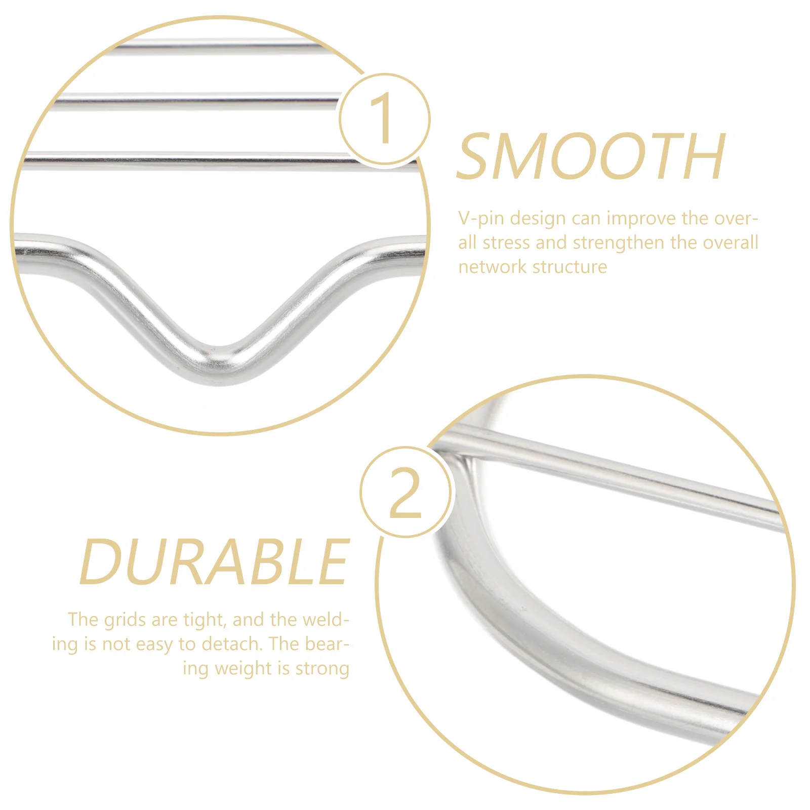 

French Fries Container Reusable Stainless Steel Fry Net For Fried Chicken Wings Snacks Oil Draining Rack Kitchen Cooking