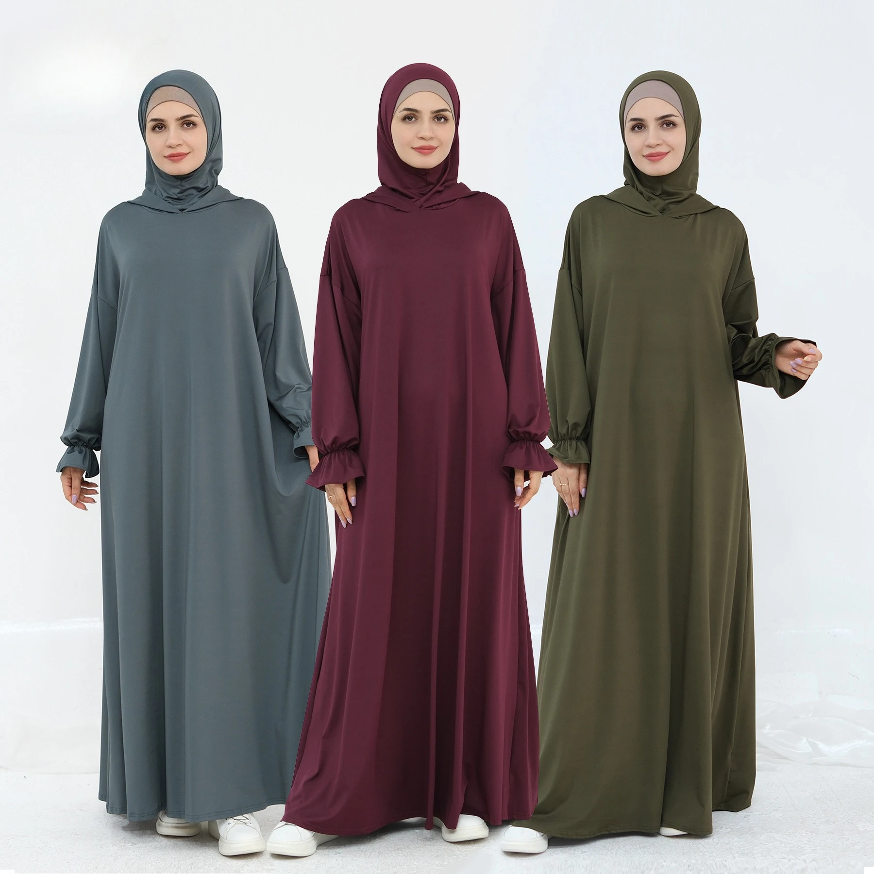 Eid Moslim Jurk voor Vrouwen Capuchon Abaya Dubai Ramadan Jilbab Gebed Jurken Vestido Kaftan Ramadan Islam Kleding Arabische Lange Gewaad