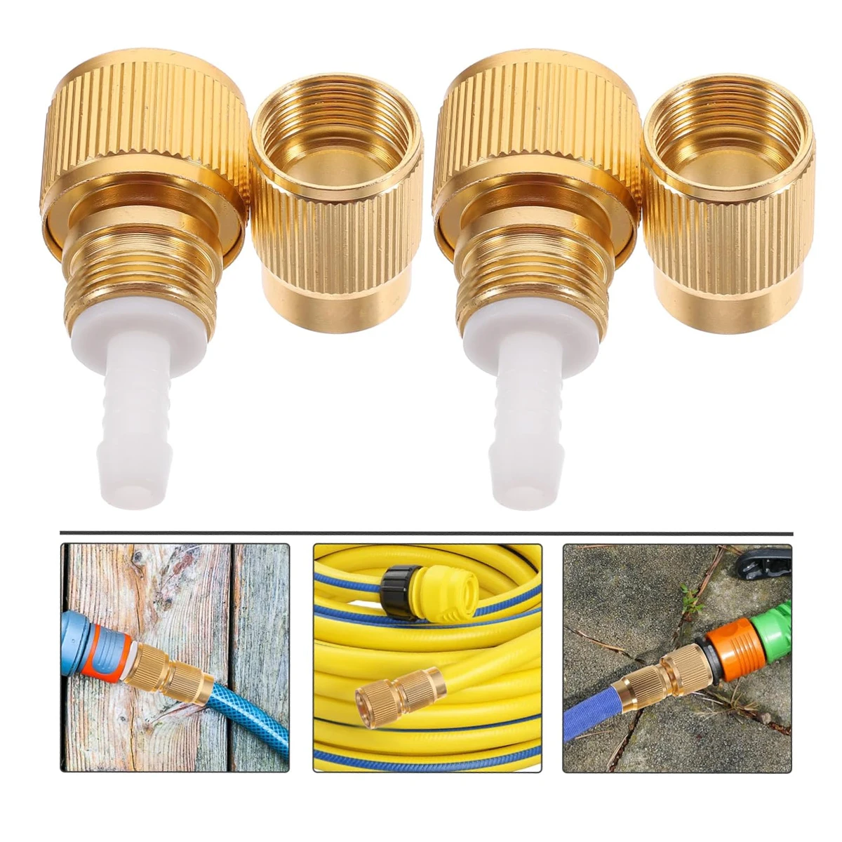 

Aluminum Alloy Copper-Coated Telescopic Pipe, Soft Water Pipe Split Quick Connector, Car Wash High-Pressure Water Guns