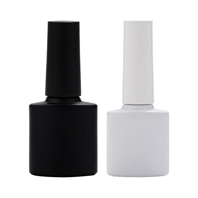 10ml garrafas de esmalte vazio recarregável recipientes de esmalte em gel com tampa de escova ferramentas de maquiagem acessórios para arte em unhas