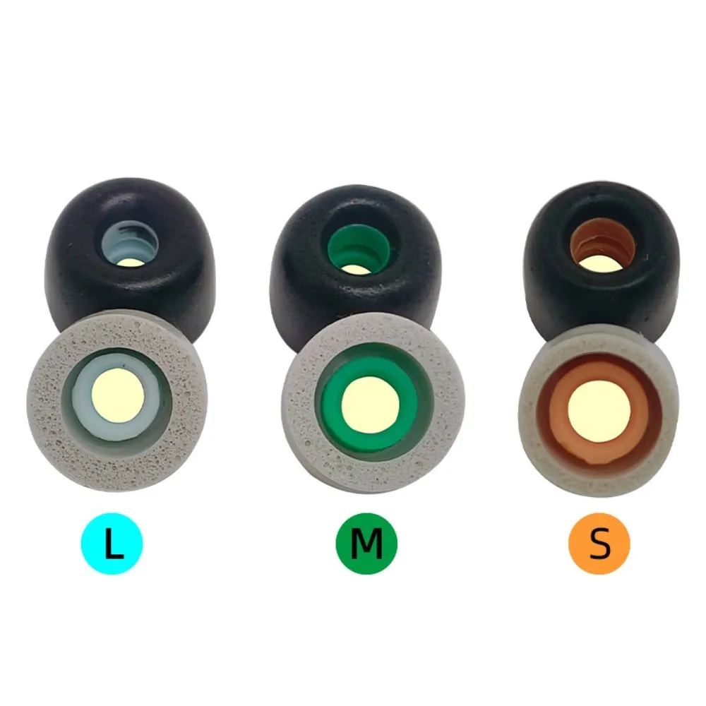 

2 pairs Sound Insulation Replacement Foam Earbuds Eartips Noise Reduction Nano Coating Soft Ear Plugs Pads Comfortable