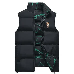 Men's Down Cotton Double-sided Vest Jacket Men's Autumn and Winter Hot Sale Fashion Casual Comfortable Sleeveless Jacket 2024