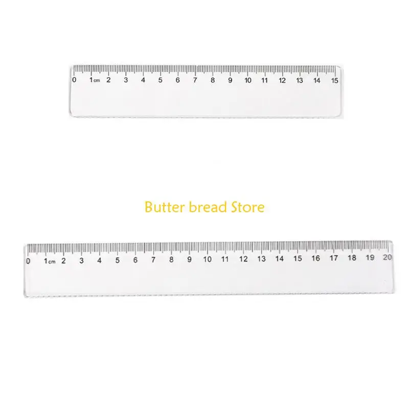 W89C 5 PCS 15 20 Regla plástico Regla recta Regalo regla transparente para estudiante