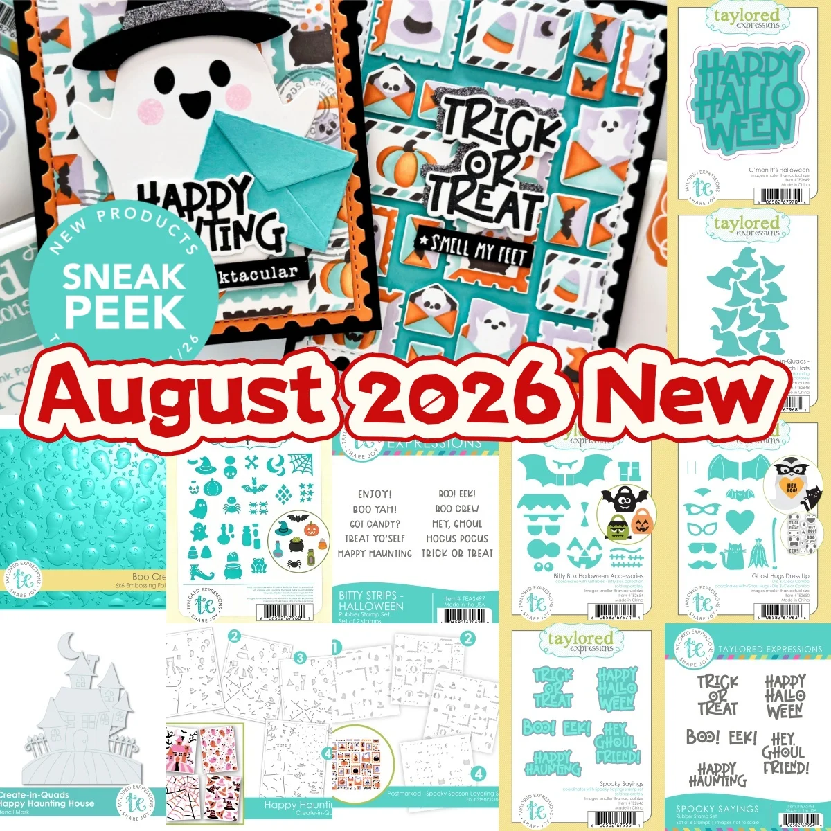 August New Halloween Witch Hats Crew Spooky Season Metal Cutting Dies Clear Stamps Stencil Hot Foil For DIY Scrapbook Paper