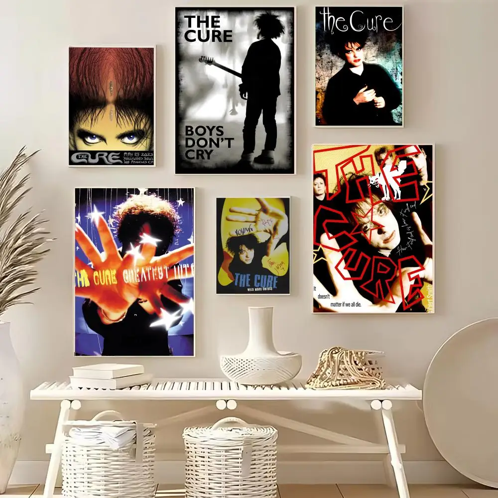 Rock Band The C-Cure  Poster Sticker For Living Room Bedroom Bar Home Decor Mural Painting Decoration