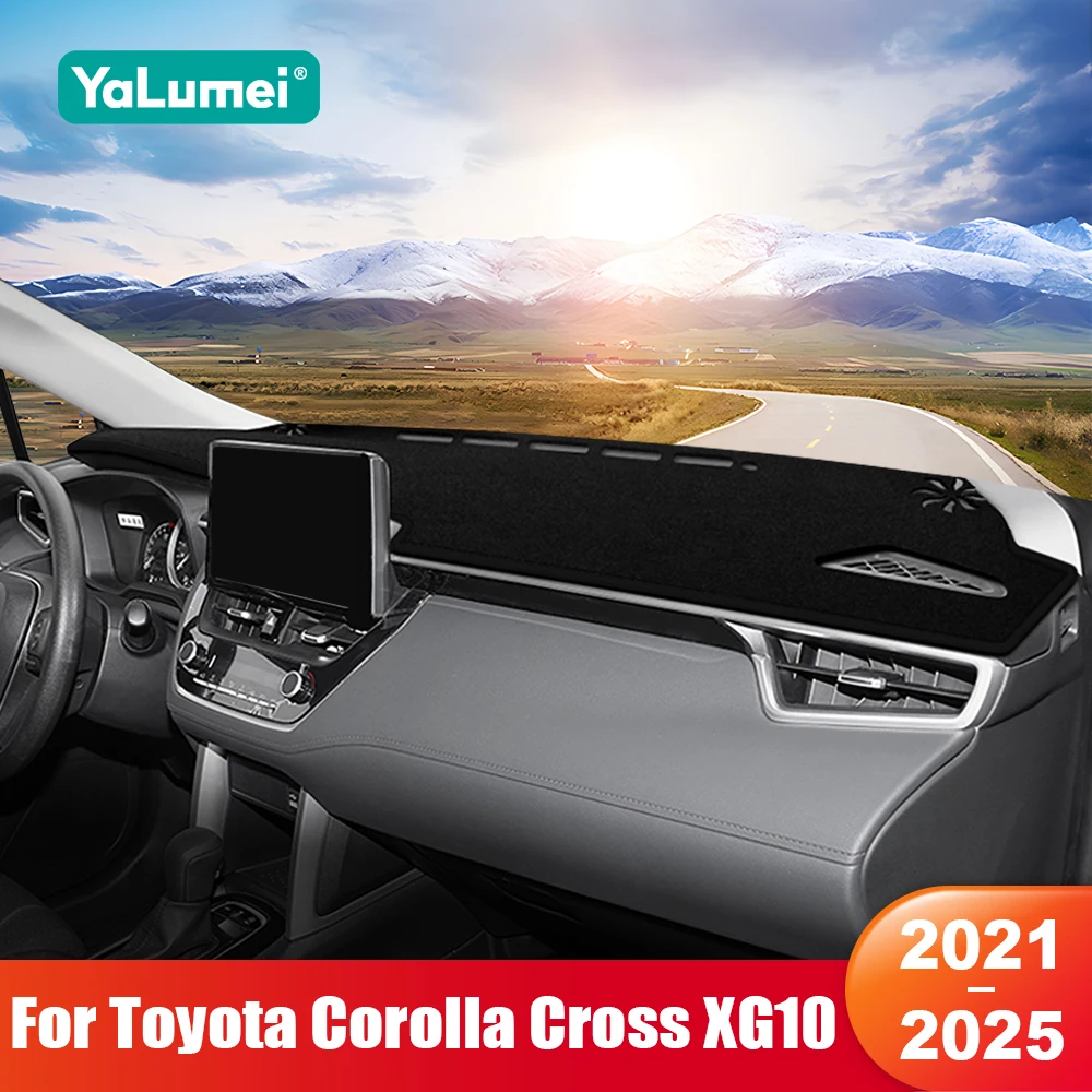 

For Toyota Corolla Cross XG10 2021 2022 2023 2024 2025 Hybrid Car Dashboard Sun Shade Cover Non-slip Pad Accessories