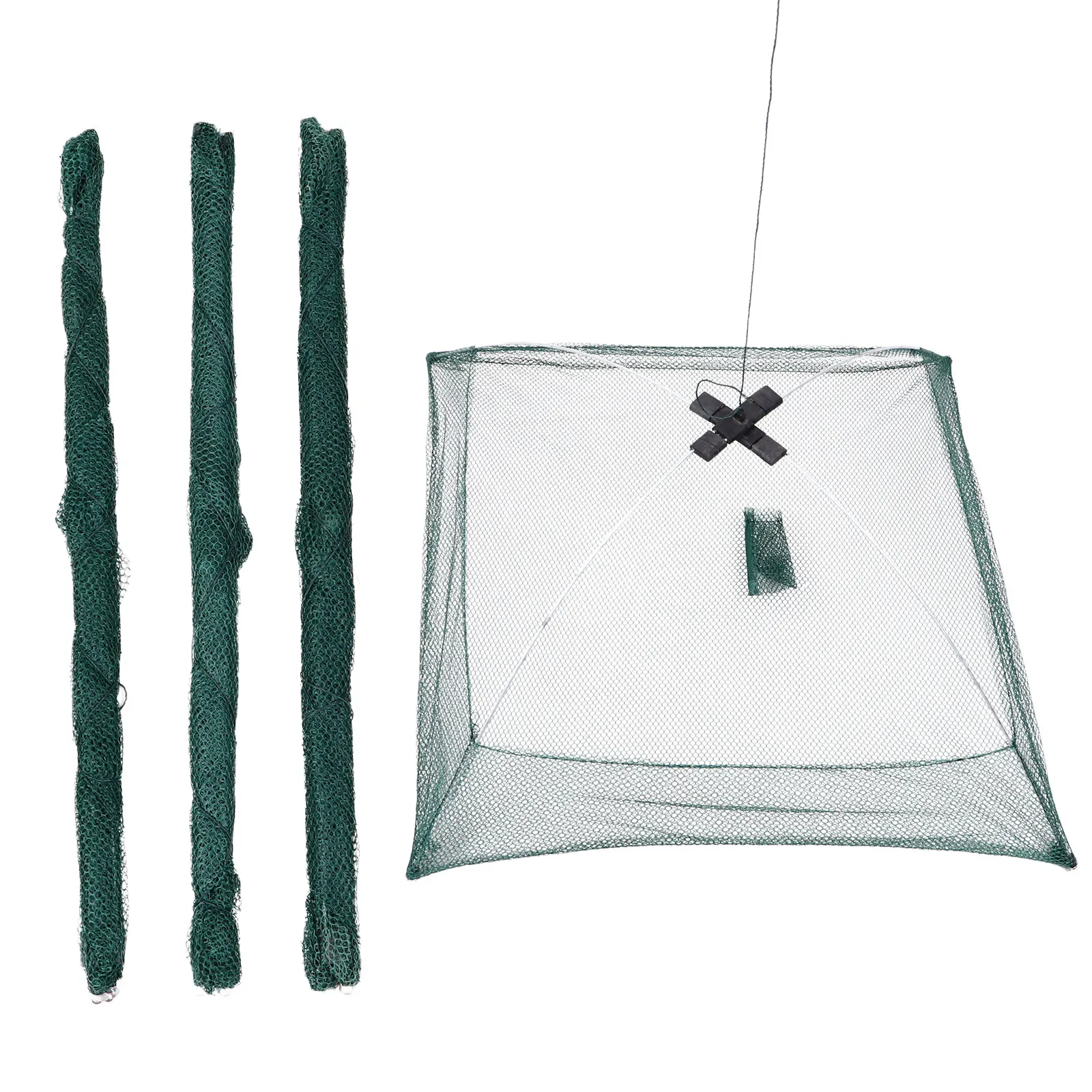 

4pcs Fishing Net Fish Guard Foldable Fishing Net Mesh Trap Nets Portable Nylon Umbrella Cast For Outdoor